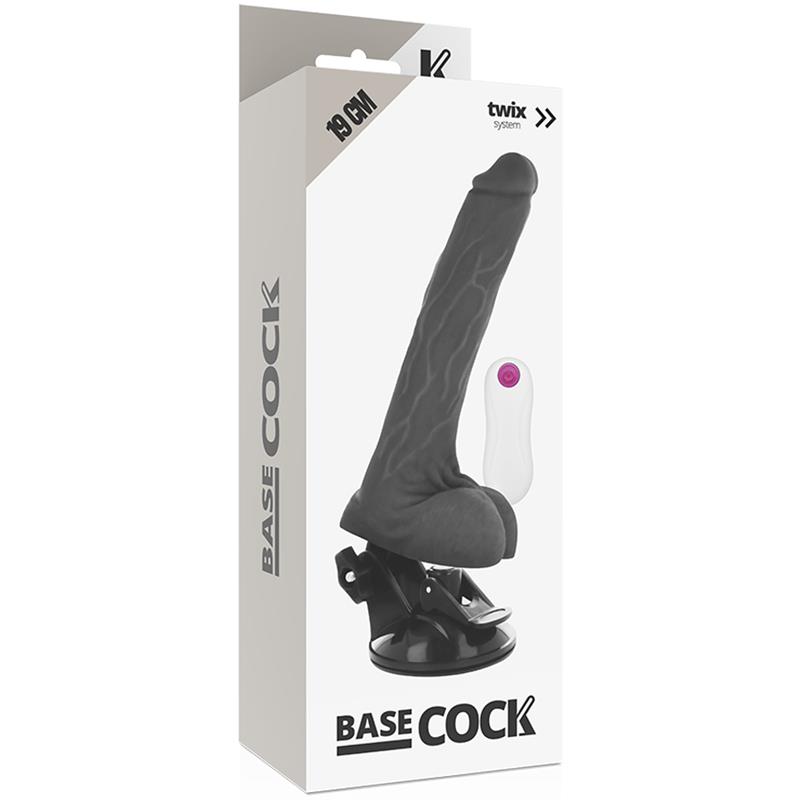 REALISTIČNI VIBRATOR Z DALJINSKIM UPRAVLJANJEM KOŽE 19 CM -O- 4 CM