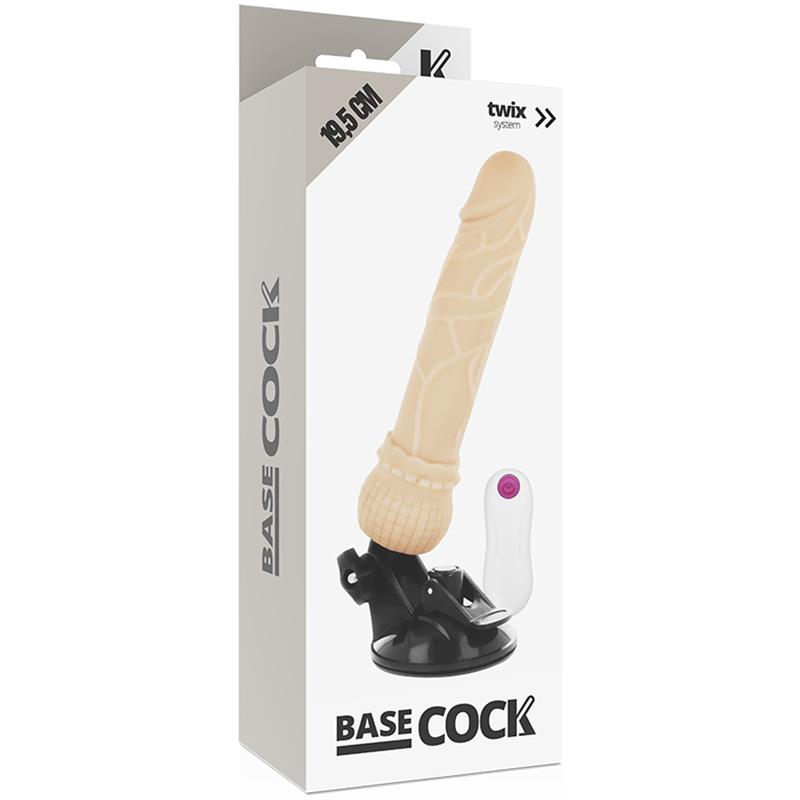 REALISTIC VIBRATOR REMOTE CONTROL FLESH 19.5 CM -O- 4 CM