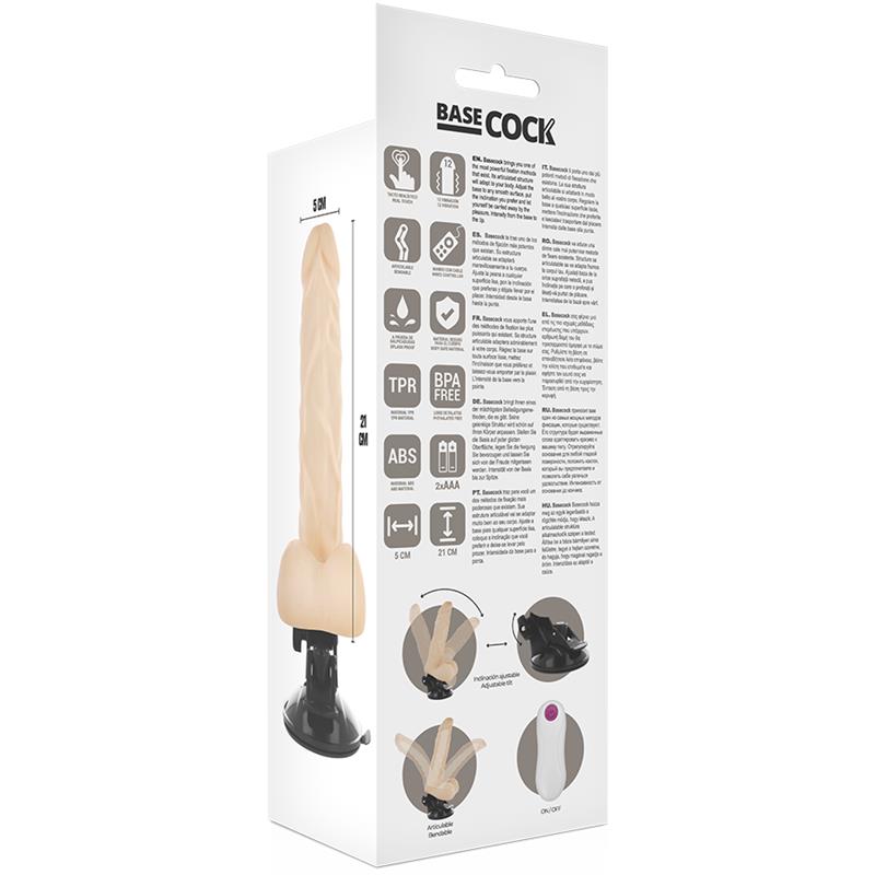 REALISTIČNI SAVITLJIV DALJINSKI KONTROLNI PENIS 21 CM -O- 5 CM