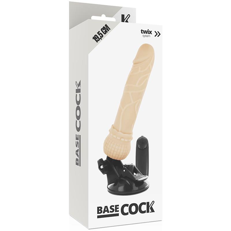 REALISTIC VIBRATOR REMOTE CONTROL FLESH 19.5 CM -O- 4 CM