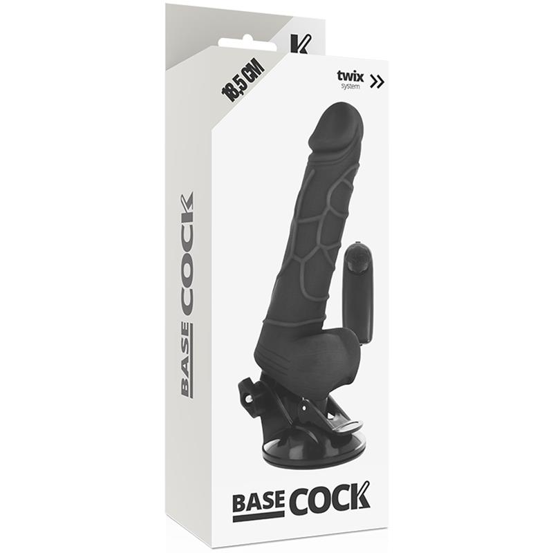 REALISTIČNI VIBRATOR NA DALJINSKO UPRAVLJANJE KOŽA 18.5 CM -O- 4CM