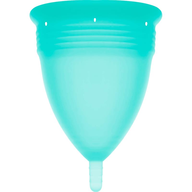 FDA SILICONE MENSTRUAL CUP AQUAMARINE - SIZE S