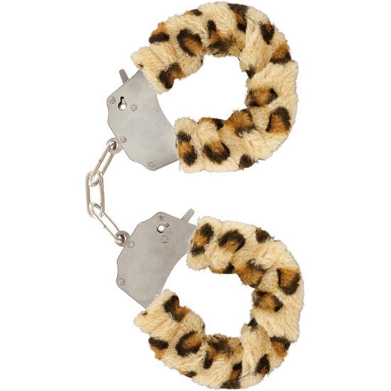 FURRY FUN CUFFS BONDAGE LEOPARD