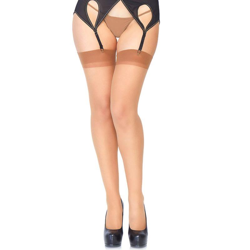 SHEER STOCKINGS BROWN ONE SIZE