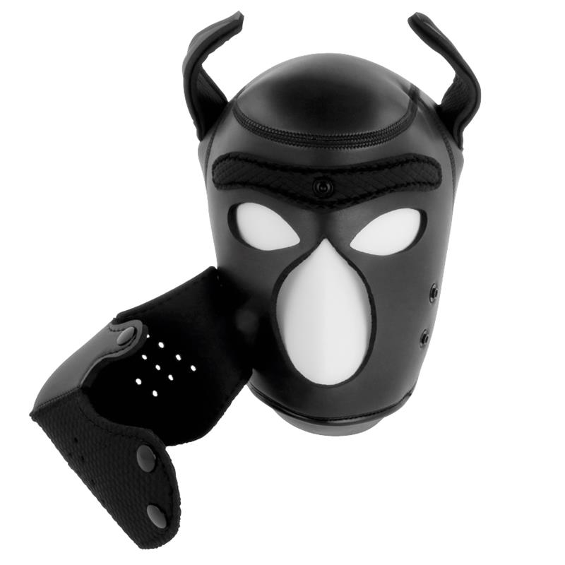 NEOPRENE DOG MASK WITH REMOVABLE MUZZLE L