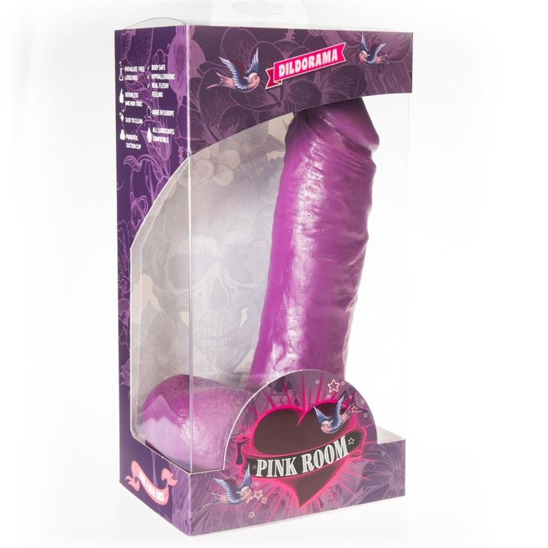 ANTON REALISTIC DILDO PURPLE 21.5 CM
