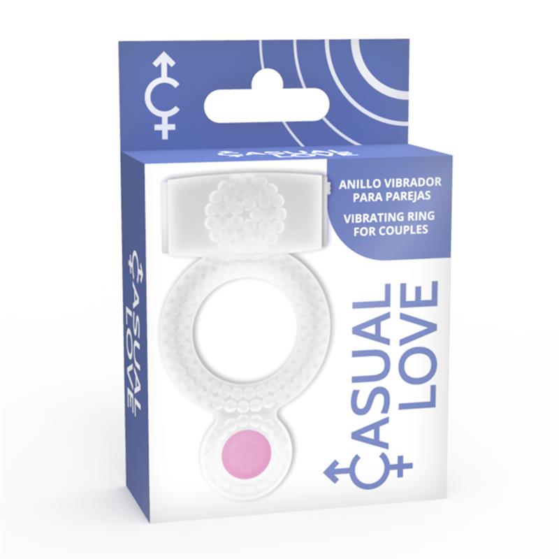 RING VIBRATING DOUBLE PLEASURE TRANSPARENT
