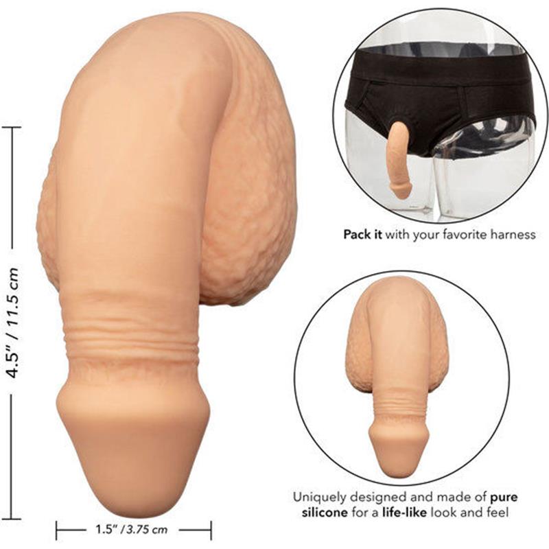 SILICONE PACKING PENIS 12.75 CM FLESH