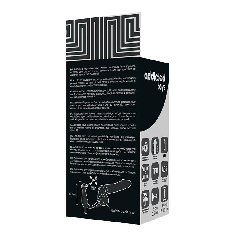 VIBRATOR PROST TICO BLACK 10 CM