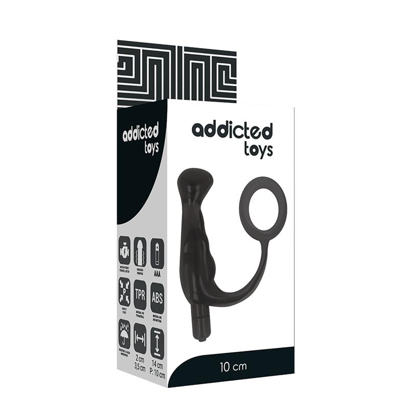 VIBRATOR PROST TICO BLACK 10 CM