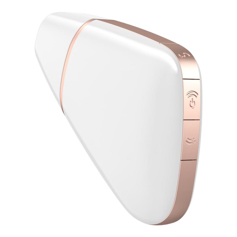 LOVE TRIANGLE AIR PULSE STIMULATOR & VIBRATOR BLACK