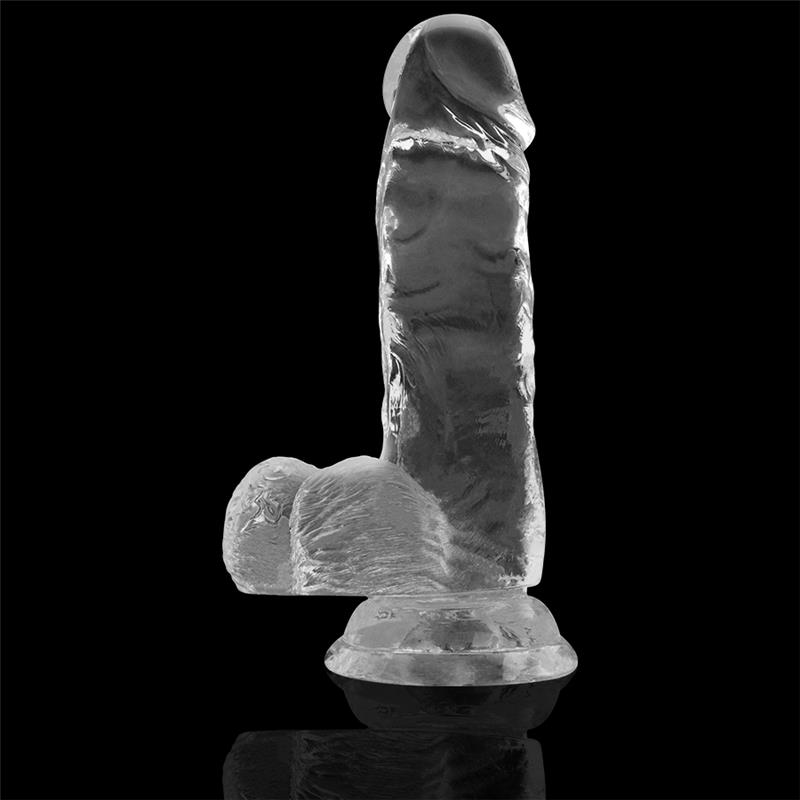 CLEAR COCK WITH BALLS 15.5 CM -O- 3.5 CM