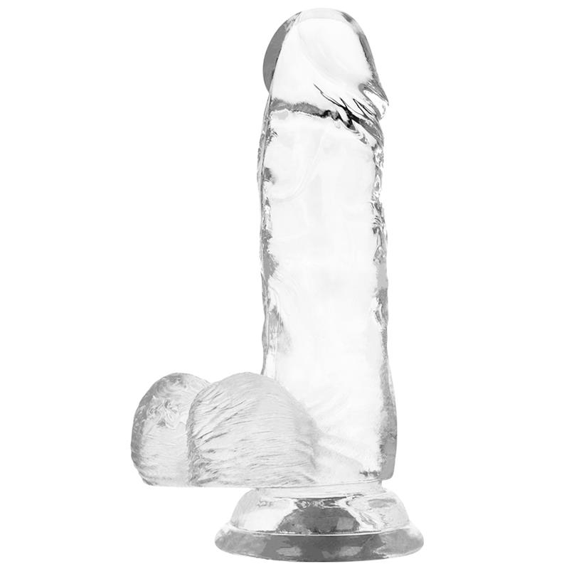 CLEAR COCK WITH BALLS 15.5 CM -O- 3.5 CM