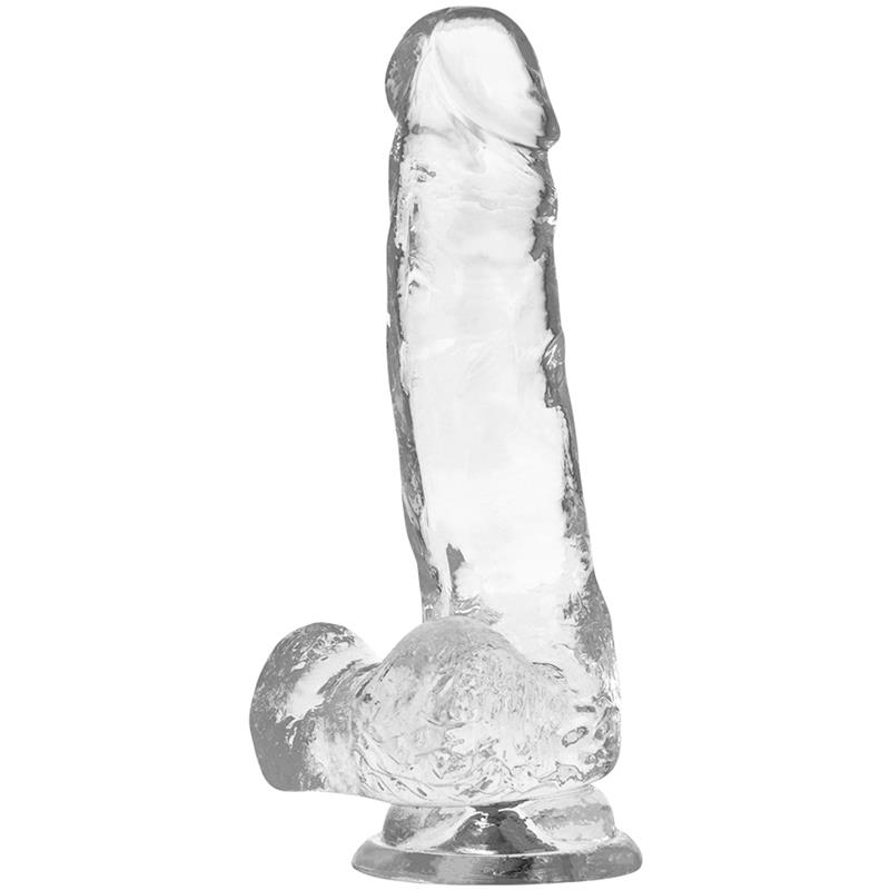 CLEAR COCK WITH BALLS 18.5 CM -O- 3.8 CM