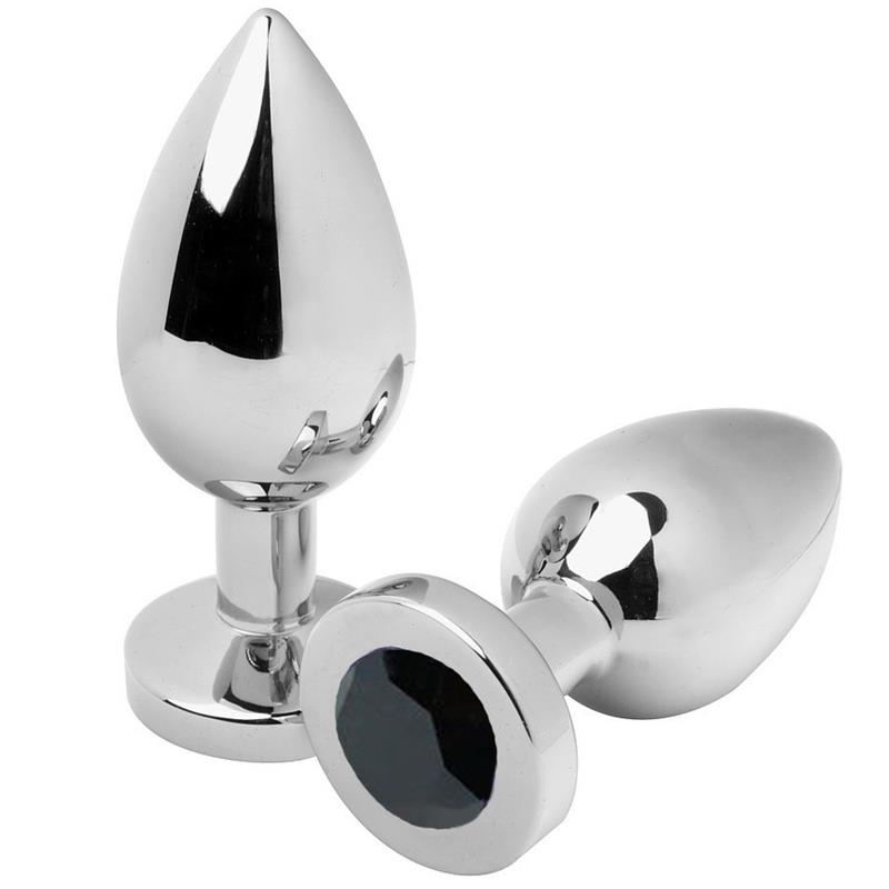 ANAL PLUG DIAMOND BLACK MEDIUM 7.62CM