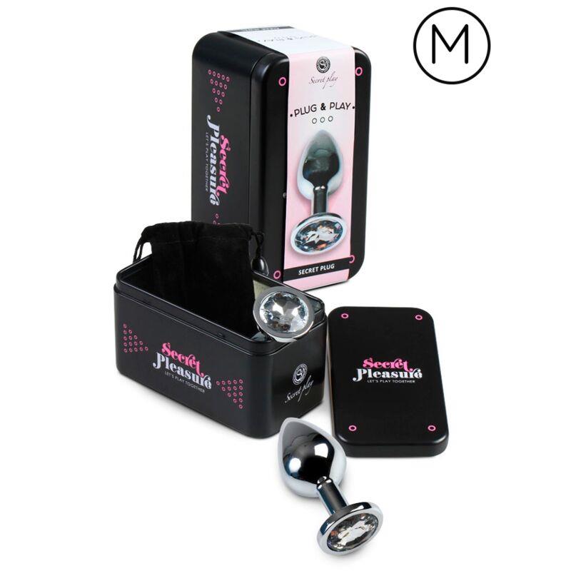 PLUG ANAL TRANSPARENT ALUMINUM 7CM