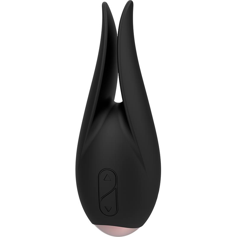 CLITORIAL STIMULATOR BLACK / GOLD FLOWER