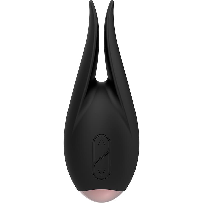 CLITORIAL STIMULATOR BLACK / GOLD FLOWER