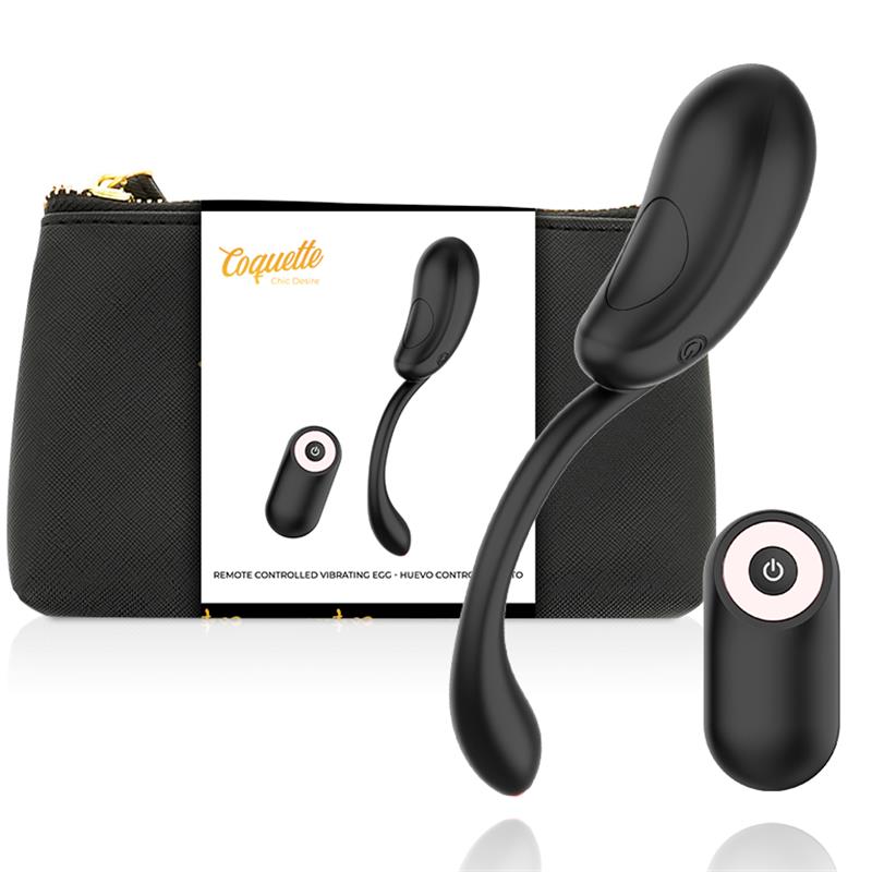 VIBRATING EGG REMOTE CONTROL RECHARGEABLE BLACK/ GOLD