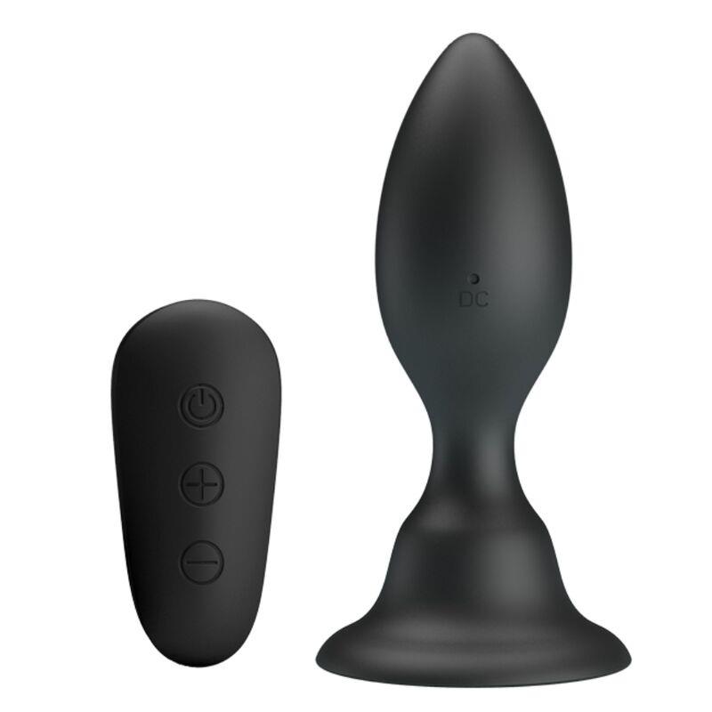 ANAL PLUG WITH VIBRATION BLACK REMOTE CONTROL
