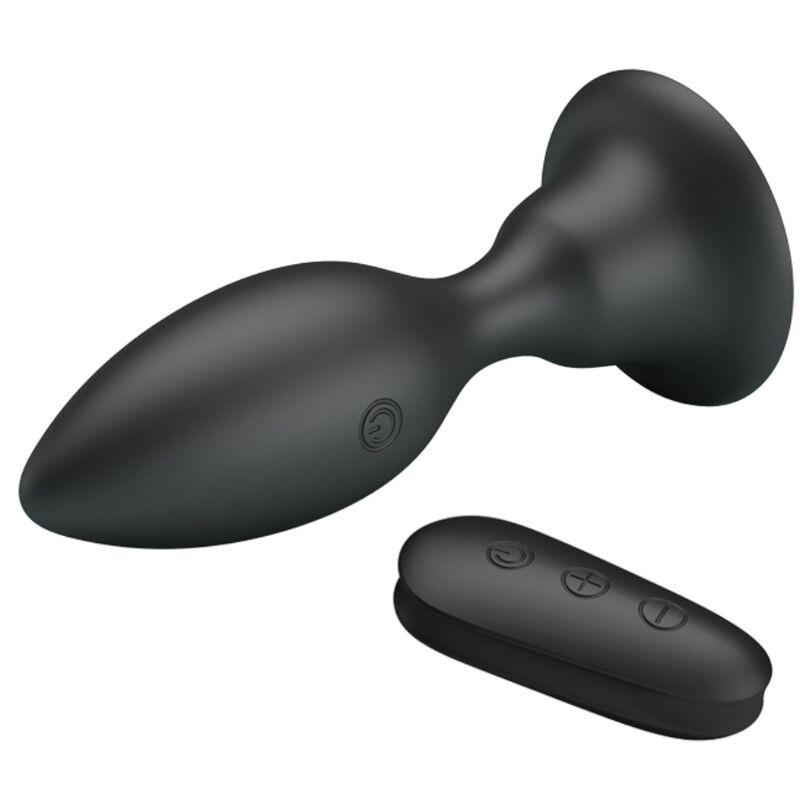 ANAL PLUG WITH VIBRATION BLACK REMOTE CONTROL