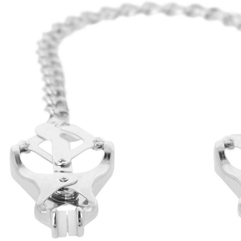 METAL NIPPLE CLAMP WITH CHAIN
