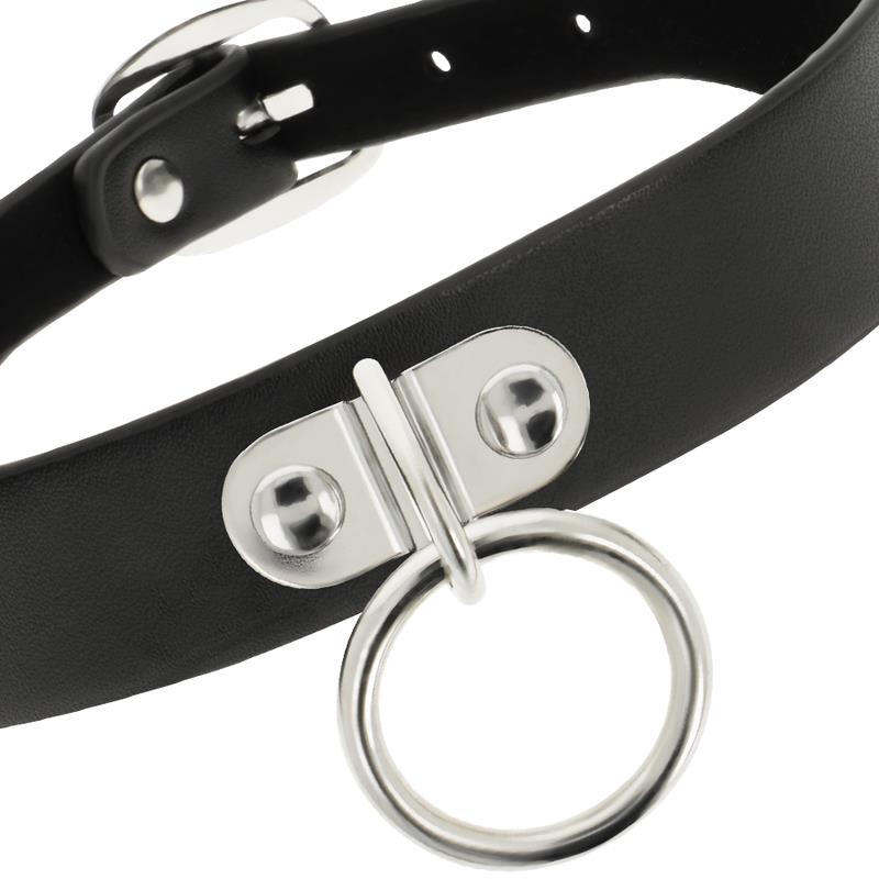 VEGAN LEATHER NECKLACE WOMAN FETISH ACCESSORY