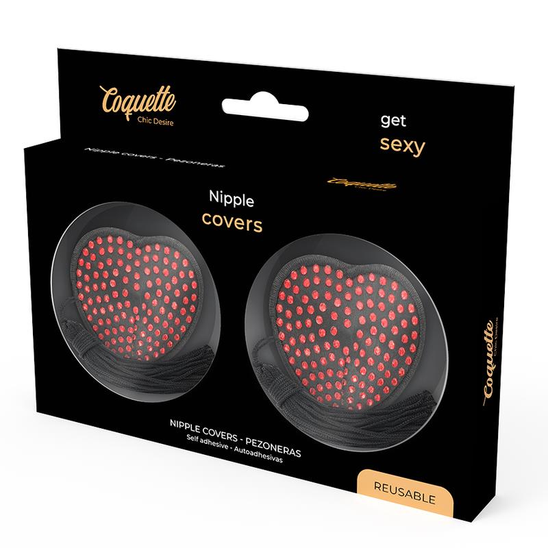 PREKRIVALA ZA NIPPLE SRCE ČRNA / RDEČA