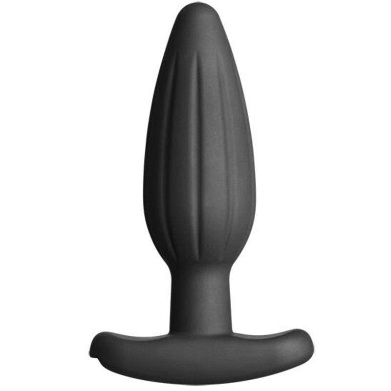 SILICONE BLACK ROCKER BUTT PLUG MEDIUM