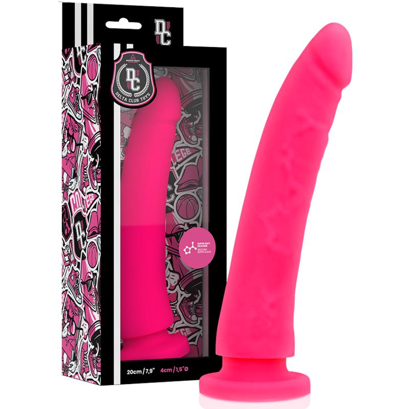 TOYS PINK DILDO MEDICAL SILICONE 20 CM -O- 4 CM