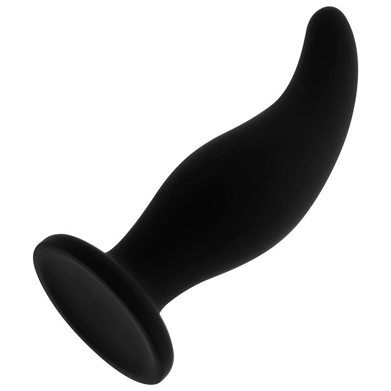 CURVED SILICONE ANAL PLUG P-POINT 12 CM
