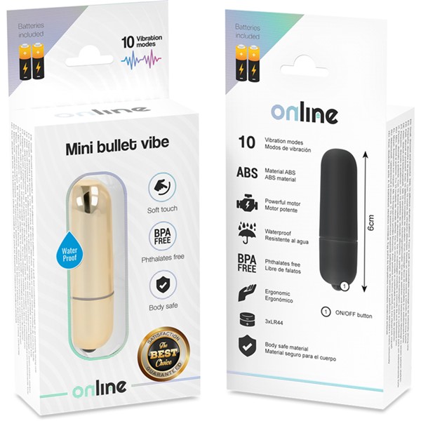 Bullet vibrator Mini Golden boy