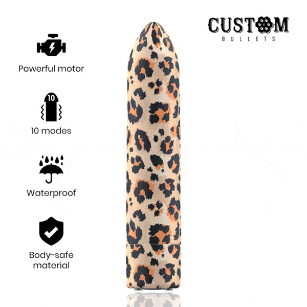 Bullet vibrator Leopard magnet