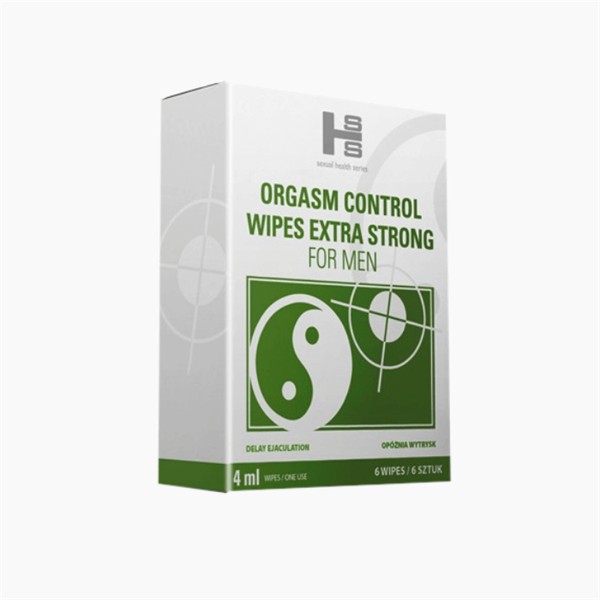 Natural Orgasm Delay Wipes (6 pcs)