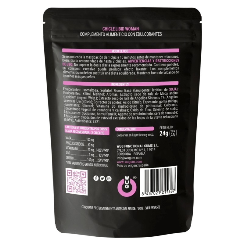 LIBID WOMAN chewing gum (10 pieces)