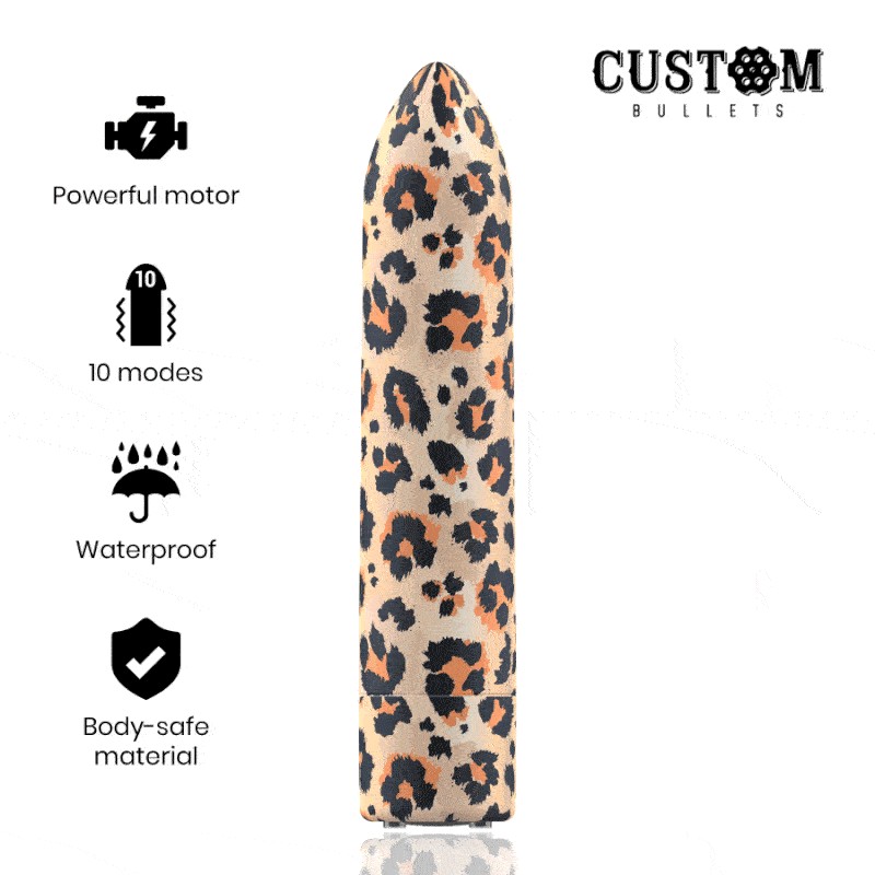 Bullet vibrator Leopard magnet