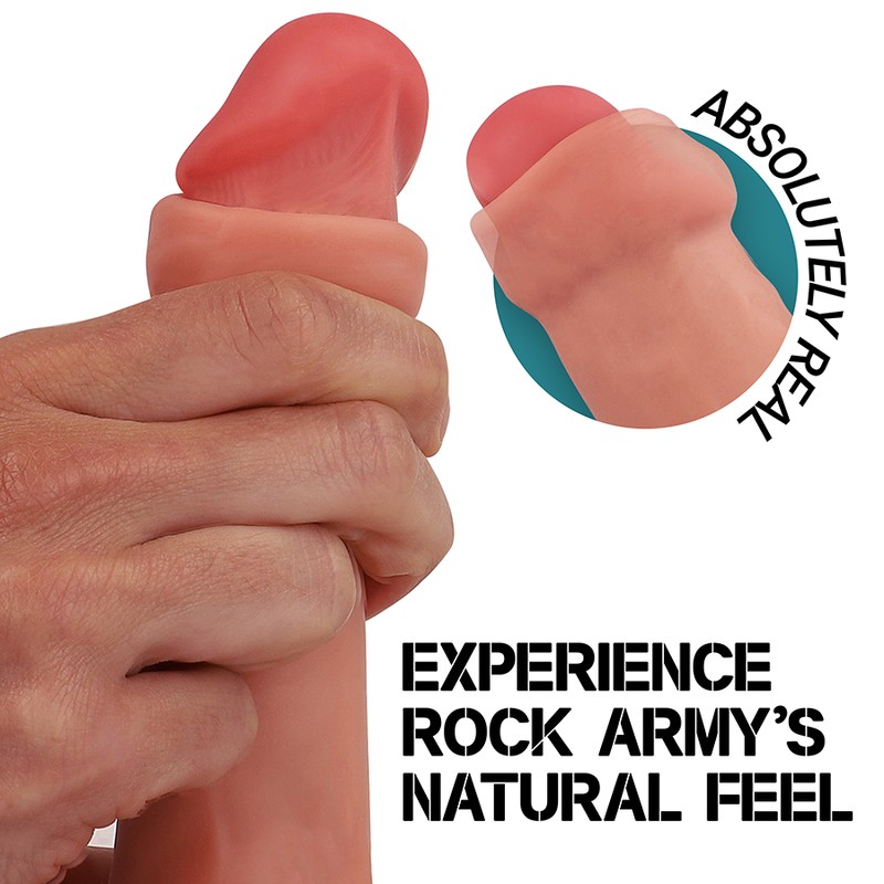 Realistični dildo RockArmy Silicone Fox 19cm