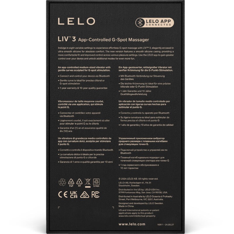 G spot stimulator Lelo Liv blue