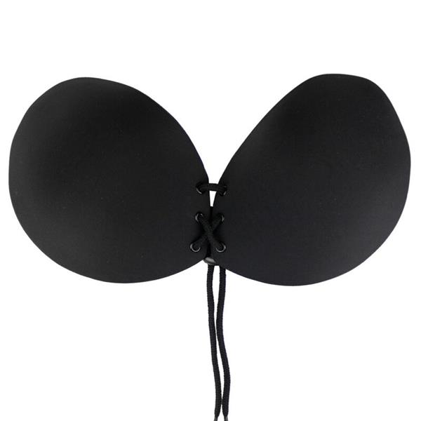 BRA ADHESIVE INTERLACED BLACK CUP A