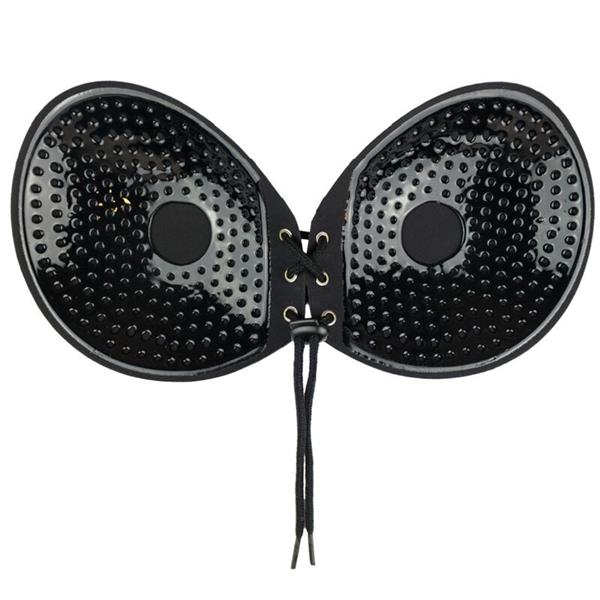 BRA ADHESIVE INTERLACED BLACK CUP A