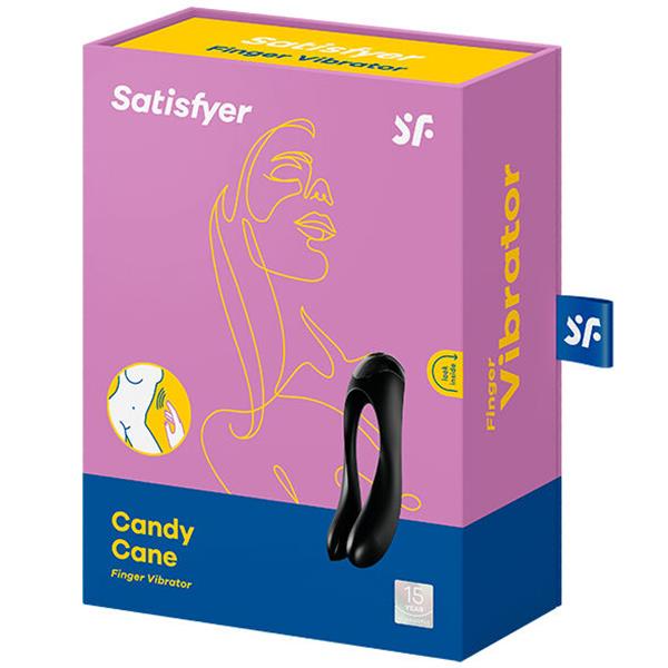 CANDY CANE FINGER VIBRATOR ORANGE