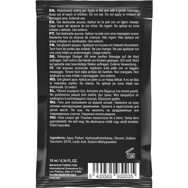 STRAWBERRY WATER BASED KISSABLE LUBRICANT POCKET 10 ML