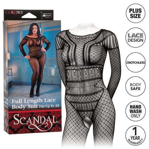 ČIPKASTI BODY SUIT PLUS SIZE