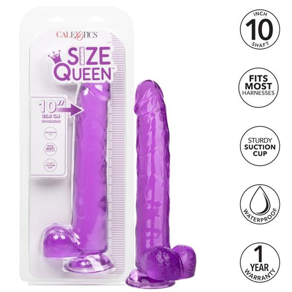 SIZE QUEEN DILDO PURPLE 25.5 CM