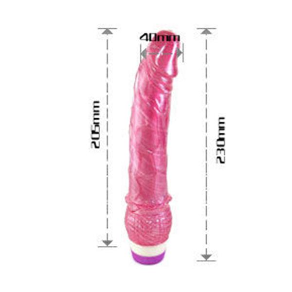 REALISTIČNI CRVENI VIBRATOR 23 CM