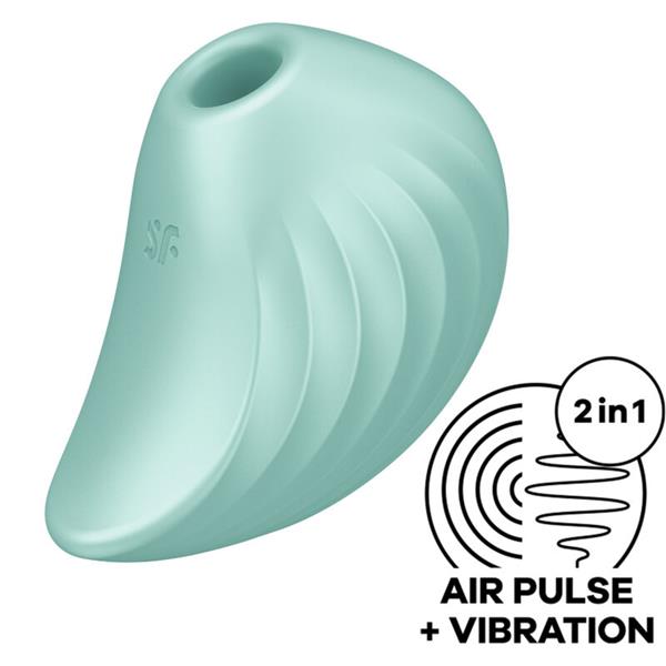 PEARL DIVER AIR PULSE STIMULATOR & VIBRATOR GREEN