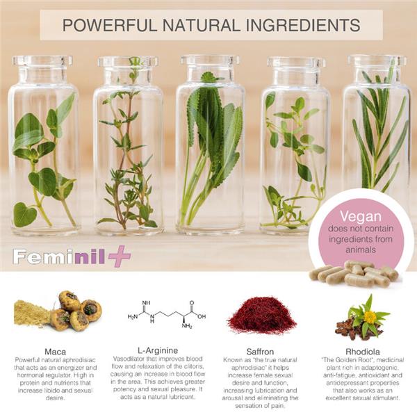 FEMINIL+ FEMALE SEXUAL LIBIDO ENHANCEMENT - 30 CAPSULES