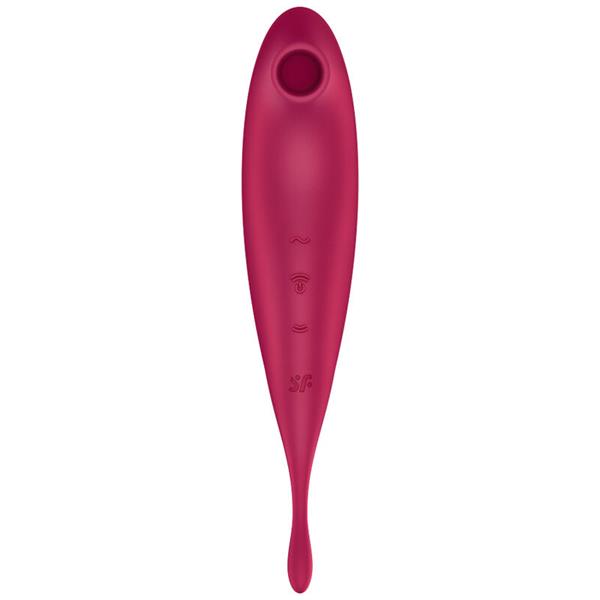 TWIRLING PRO+ AIR PULSE STIMULATOR & VIBRATOR APLIKACIJA CRVENA