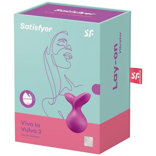VIVA LA VULVA 3 LAY-ON VIBRATOR VIOLET