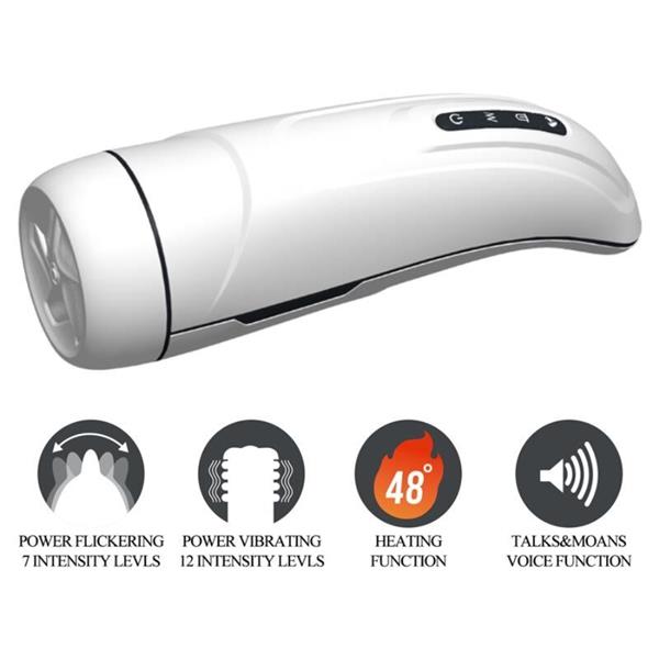 MARISSA MALE MASTURBATOR VIBRATION, HEAT, VOICE AND STIMULATING WAVES